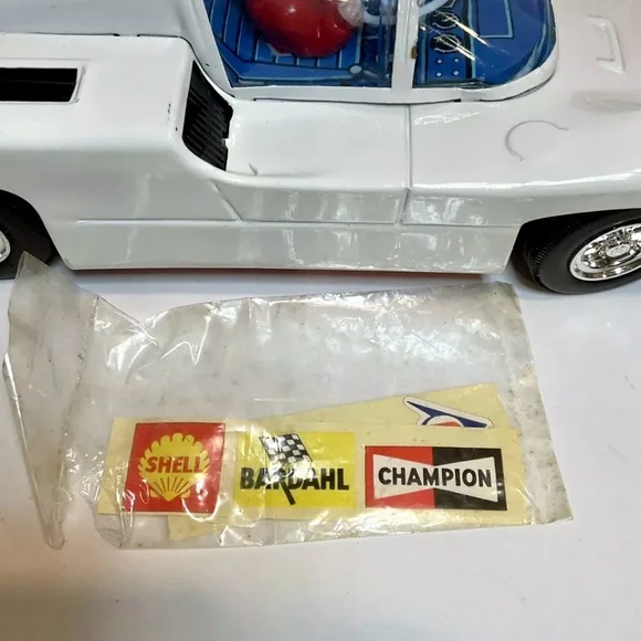 Vintage Alps Fully Working, Tin, Chaparral 2F Battery Operated Race Car With Box